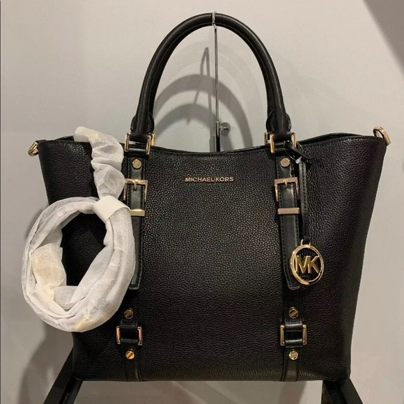 💜Michael Kors Bedford Legacy Large Grab Bag Black - Picture 4 of 8